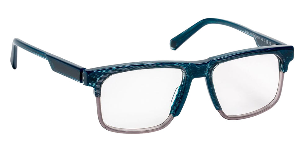 J.F. Rey® JF1587 Rectangle Eyeglasses - Blue/Gray