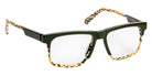 J.F. Rey® JF1587 Rectangle Eyeglasses - Khaki/Brown Graphic
