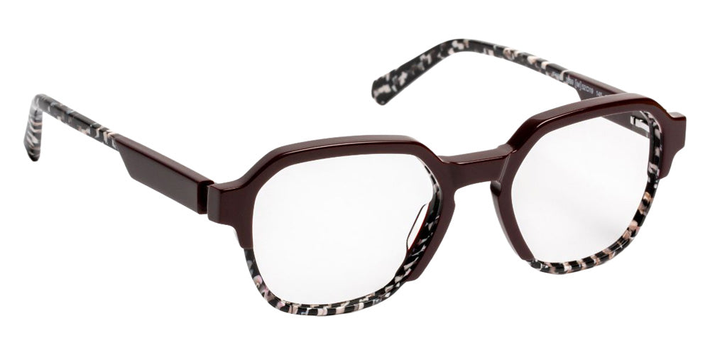 J.F. Rey® JF1588 JFR JF1588 3899 52 Eyeglasses - Burgundy/Bla Graphic