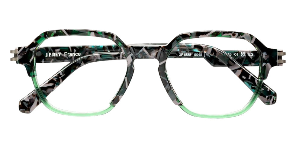 J.F. Rey® JF1588 JFR JF1588 9048 52 Eyeglasses - Brown Marble/Green