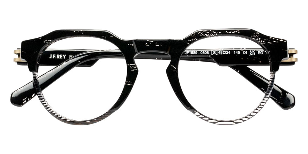 J.F. Rey® JF1589 JFR JF1589 0808 48 Eyeglasses - Bla Marble/Black