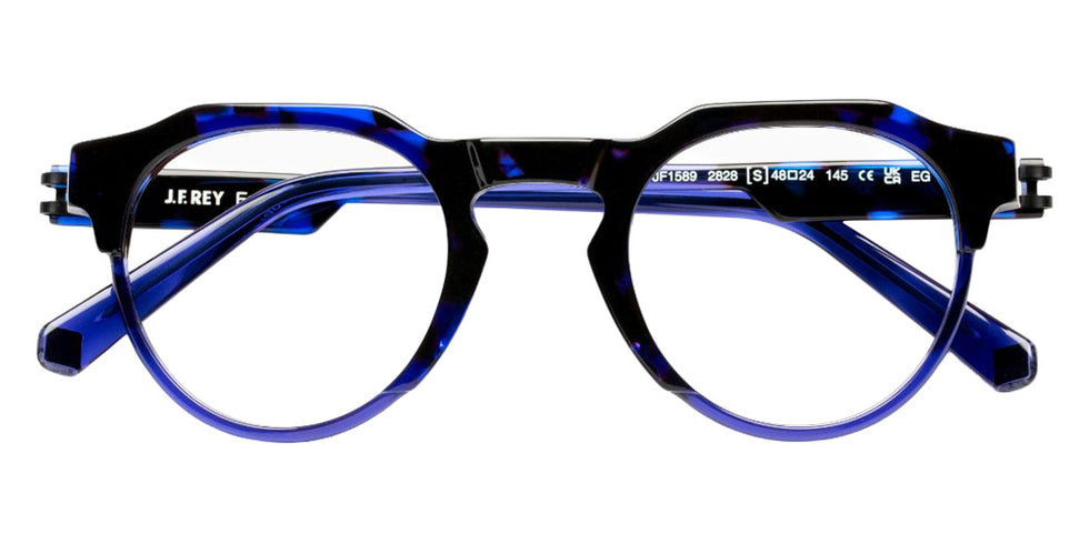 J.F. Rey® JF1589 JFR JF1589 2828 48 Eyeglasses - Blue Graphic/Blue