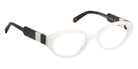 J.F. Rey® JF1590 Oval Eyeglasses - White/Tortoiseshell