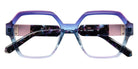 J.F. Rey® JF1591 Geometric Eyeglasses - Gradient Blue Plum/Plum