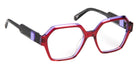 J.F. Rey® JF1591 Geometric Eyeglasses - Raspberry/Lilac