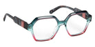 J.F. Rey® JF1591 Geometric Eyeglasses - Gradient Green Red/Pink