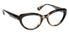 J.F. Rey® JF1595 Cat-Eye Eyeglasses - Black Taupe/Black