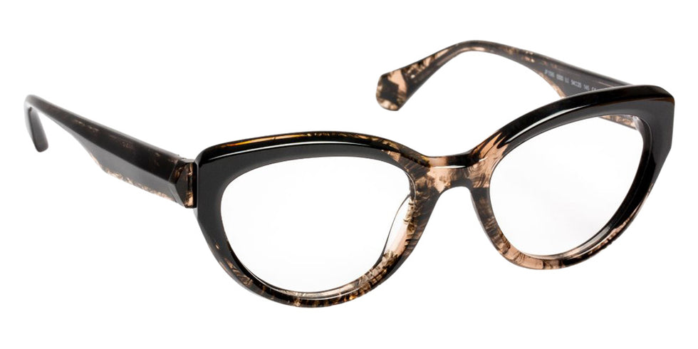 J.F. Rey® JF1595 Cat-Eye Eyeglasses - Black Taupe/Black
