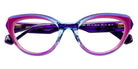J.F. Rey® JF1595 Cat-Eye Eyeglasses - Blue Gradient/Plum