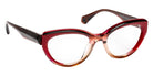 J.F. Rey® JF1595 Cat-Eye Eyeglasses - Brown Gradient/Cherry