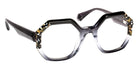 J.F. Rey® JF1596 Geometric Eyeglasses - Black Gradient Cristal/Polka Dot
