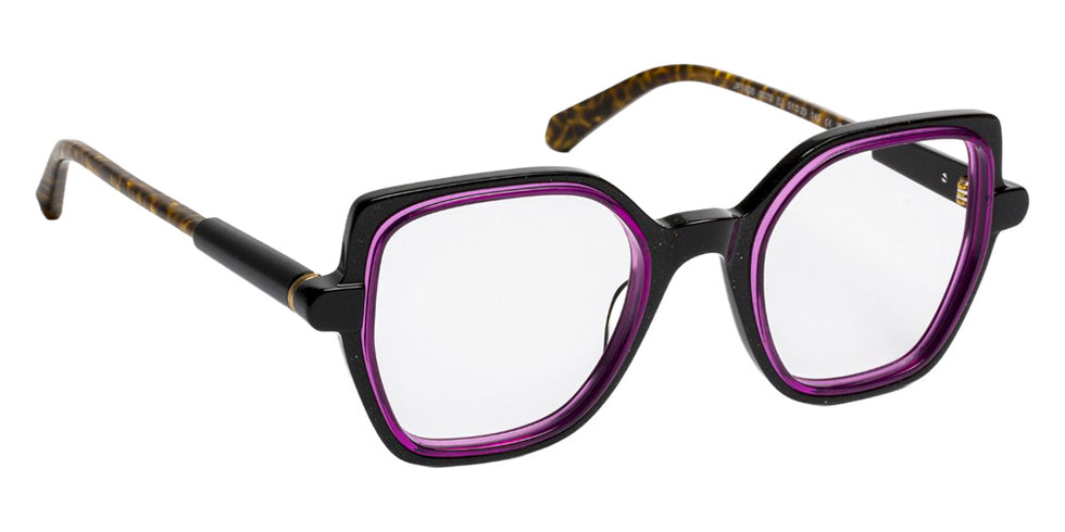 J.F. Rey® JF1600 Butterfly Eyeglasses - Black/Violet