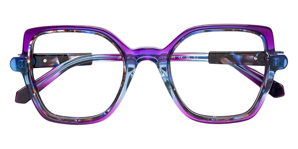 J.F. Rey® JF1600 Butterfly Eyeglasses - Blue-Purple Gradient/Blue Tortoiseshell