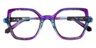 J.F. Rey® JF1600 Butterfly Eyeglasses - Blue-Purple Gradient/Blue Tortoiseshell