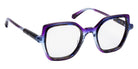 J.F. Rey® JF1600 Butterfly Eyeglasses - Blue-Purple Gradient/Blue Tortoiseshell