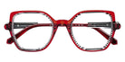 J.F. Rey® JF1600 Butterfly Eyeglasses - Red/Black Streaks