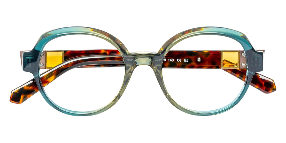 J.F. Rey® JF1601 JFR JF1601 4358 47 Eyeglasses - Green/Bronze