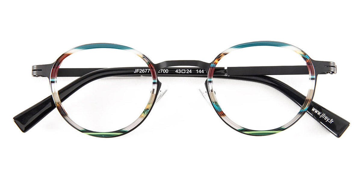 J.F. Rey® JF2677 JFR JF2677 2700 43 - 2700 Stripes Blue/Black Eyeglasses