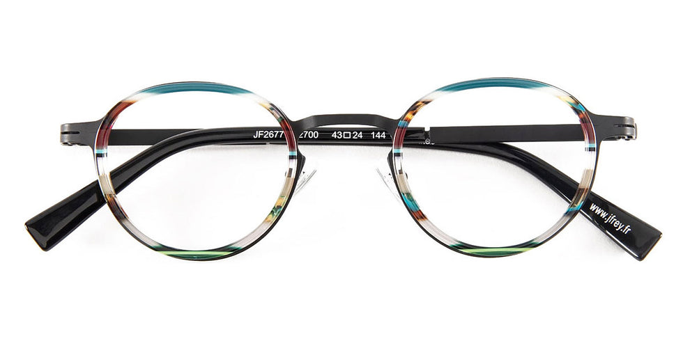J.F. Rey® JF2677 JFR JF2677 2700 43 - 2700 Stripes Blue/Black Eyeglasses