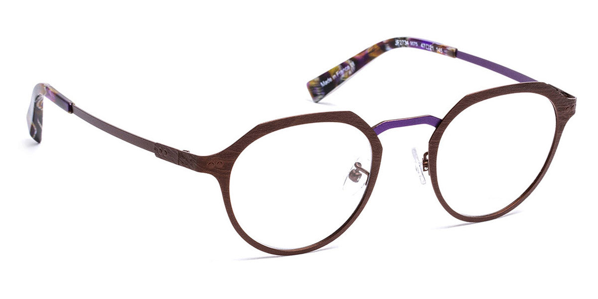 J.F. Rey® JF2734 JFR JF2734 9075 47 - 9075 Af  Brown / Plum Eyeglasses