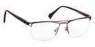 J.F. Rey® JF2857 Rectangle Eyeglasses - Khaki/Burgundy/Anthracite/Cubism