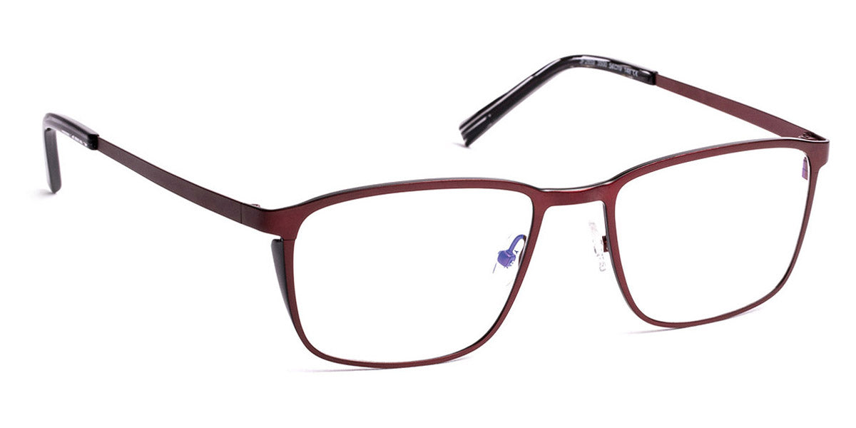 J.F. Rey® JF2859 JFR JF2859 3500 54 - 3500 Brushed Red/Satin Black Eyeglasses