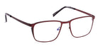 J.F. Rey® JF2859 JFR JF2859 3500 54 - 3500 Brushed Red/Satin Black Eyeglasses