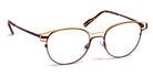 J.F. Rey® JF2872 JFR JF2872 5075 52 - 5075 Shiny Light Yellow Gold / Plum Eyeglasses