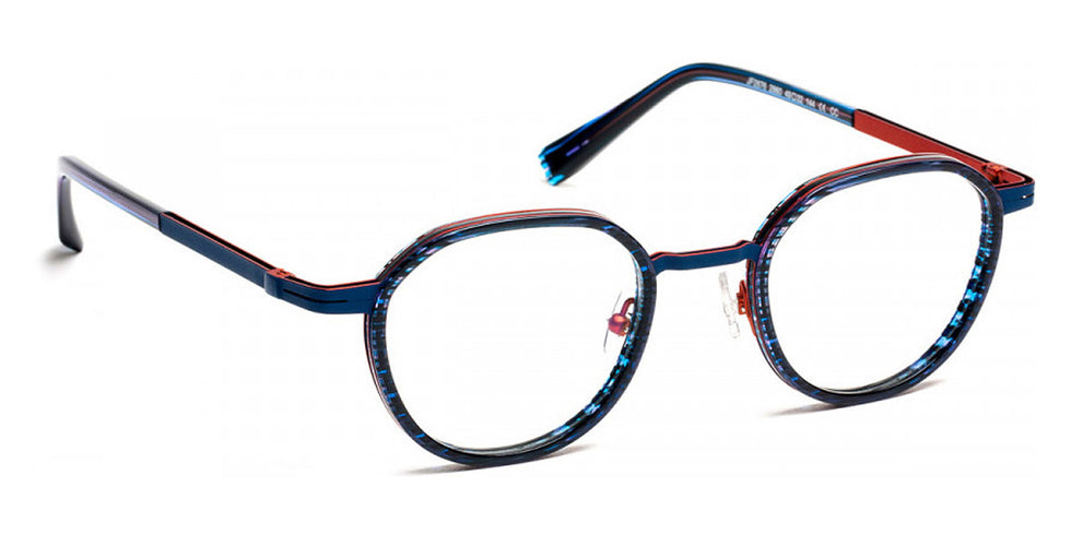 J.F. Rey® JF2876 JFR JF2876 2860 49 - 2860 Blue Stripes/Copper Eyeglasses