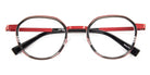 J.F. Rey® JF2876 JFR JF2876 0530 49 - 0530 Nice Black/Red Eyeglasses