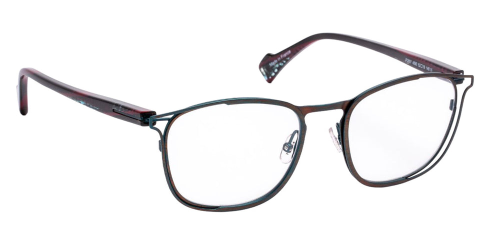 J.F. Rey® JF2897 Square Eyeglasses - Brown Velvet Burnout Blue