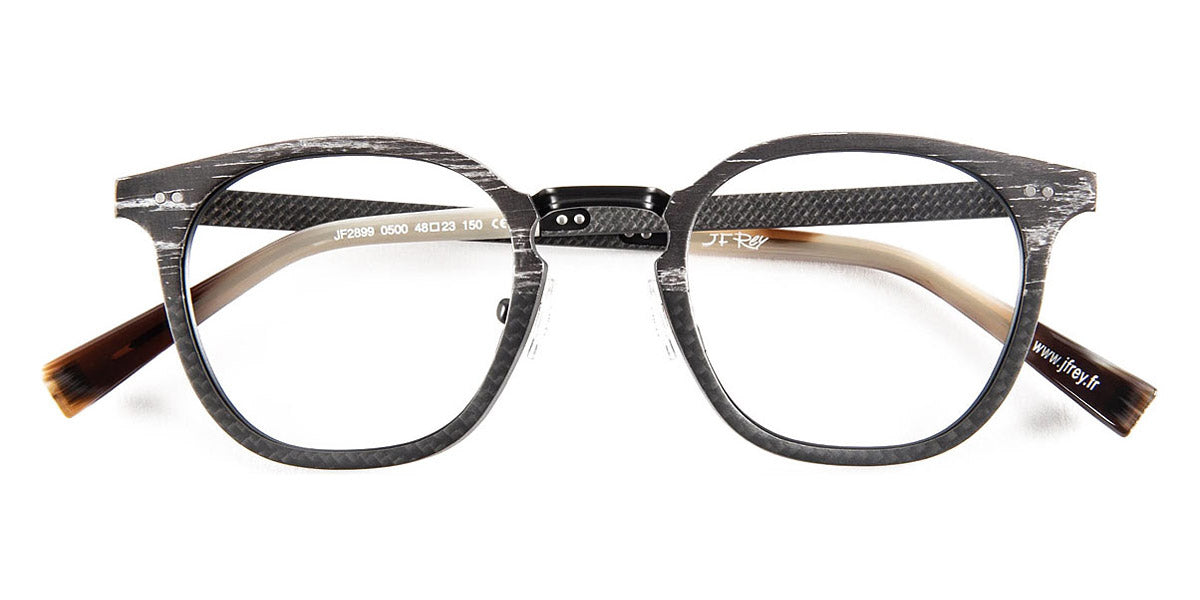 J.F. Rey® JF2899 JFR JF2899 0500 48 - 0500 Wood/Carbon/Brown/Black Eyeglasses