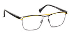 J.F. Rey® JF2905 JFR JF2905 0205 57 - 0205 ANTHRACITE / CARBON / YELLOW Eyeglasses