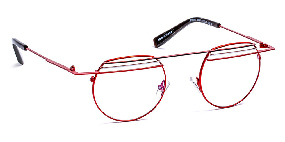 J.F. Rey® JF2910 JFR JF2910 3000 47 - 3000 Red / Black / Silver Eyeglasses