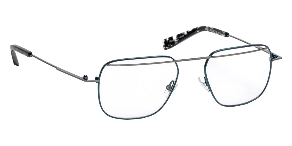 J.F. Rey® JF2922 Square Eyeglasses - Blue Peacock/Ruthenium