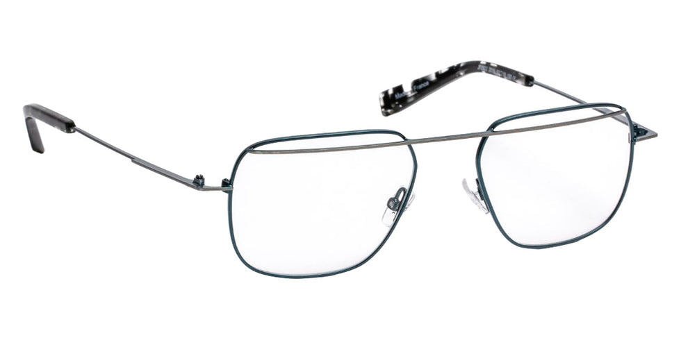 J.F. Rey® JF2922 Square Eyeglasses - Blue Peacock/Ruthenium