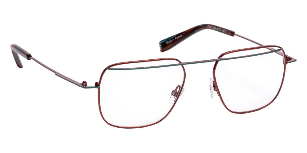 J.F. Rey® JF2922 Square Eyeglasses - Burgundy/Blue Cendre