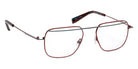 J.F. Rey® JF2922 Square Eyeglasses - Burgundy/Blue Cendre