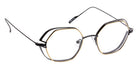 J.F. Rey® JF2923 Geometric Eyeglasses - Gold/Black Satin
