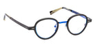 J.F. Rey® JF2930 Round Eyeglasses - Carbon/Blue