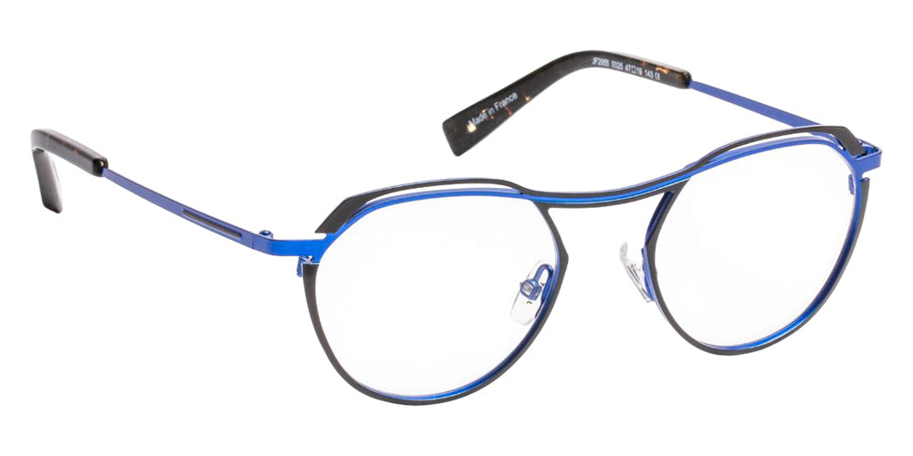 J.F. Rey® JF2955 Round Eyeglasses - Black/Blue