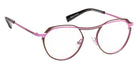 J.F. Rey® JF2955 Round Eyeglasses - Brown/Powder Pink