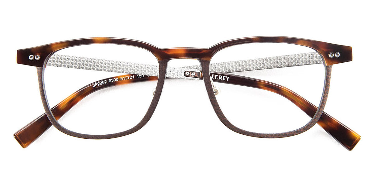 J.F. Rey® JF2962 JFR JF2962 9390 51 - 9390 Demi/Fiber Glasses Brown/Silver Eyeglasses