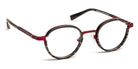 J.F. Rey® JF2980 JFR JF2980 3600 48 - 3600 Carbon/Wood/Burgundy Eyeglasses