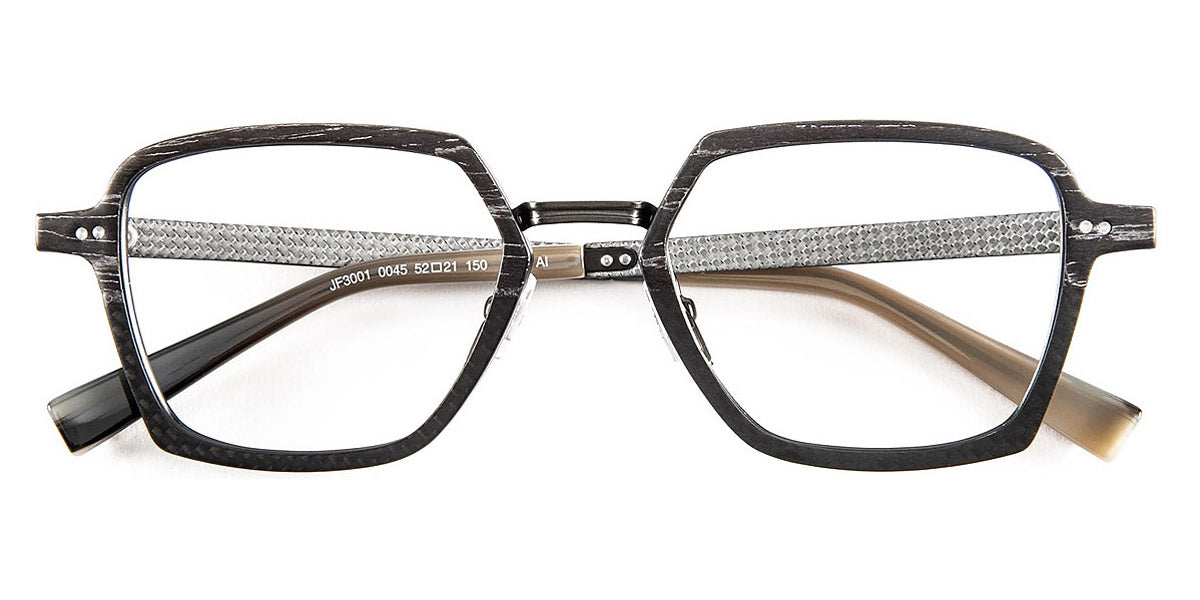J.F. Rey® JF3001 JFR JF3001 0045 52 - 0045 Wood/Carbon/Silver/Khaki Eyeglasses