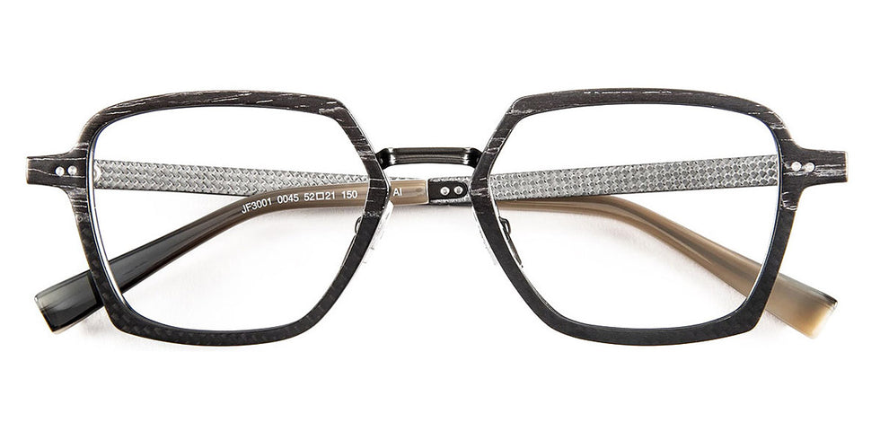J.F. Rey® JF3001 JFR JF3001 0045 52 - 0045 Wood/Carbon/Silver/Khaki Eyeglasses