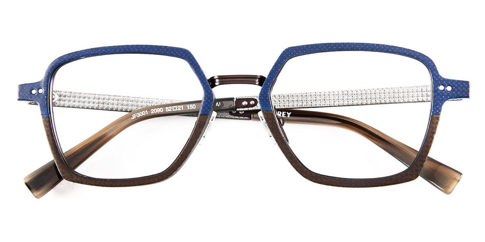 J.F. Rey® JF3001 JFR JF3001 2090 52 - 2090 Fiber Glasses Blue/Brown/Silver/Gray Eyeglasses