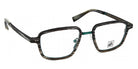 J.F. Rey® JF3011 JFR JF3011 4498 52 - 4498 Black Wood/Green Eyeglasses
