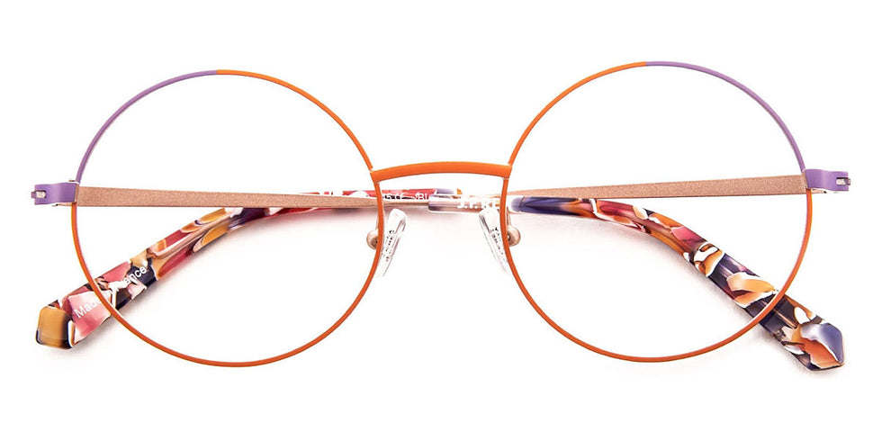 J.F. Rey® JF3016 JFR JF3016 6071 51 - 6071 Tangerine/Lilac Eyeglasses