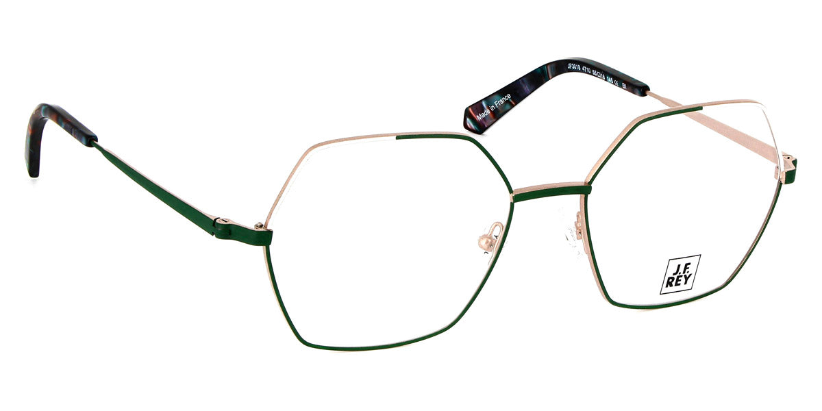 J.F. Rey® JF3018 JFR JF3018 4710 55 - 4710 Green Pine / White Eyeglasses